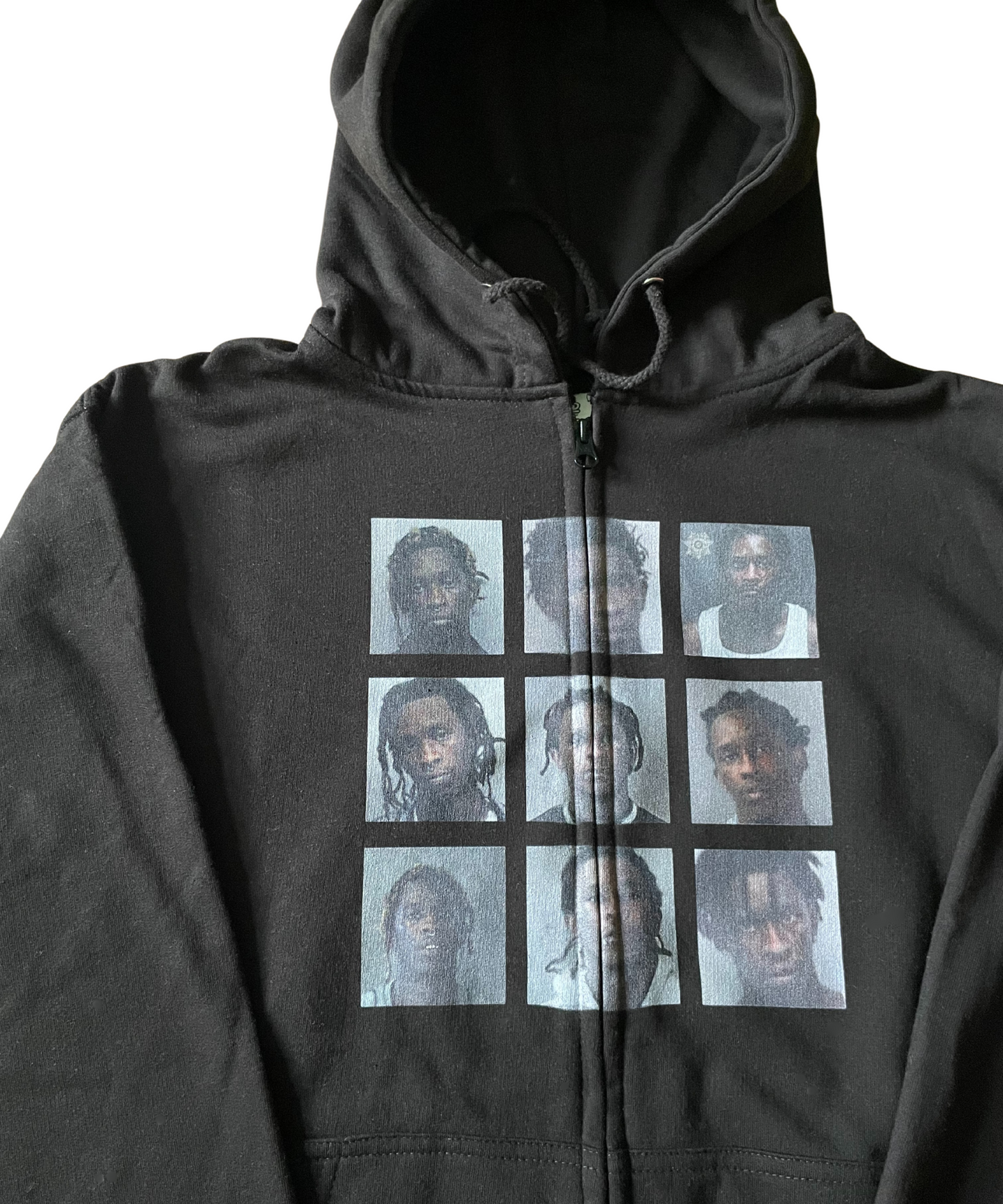 Thug Mugshot Zipper black