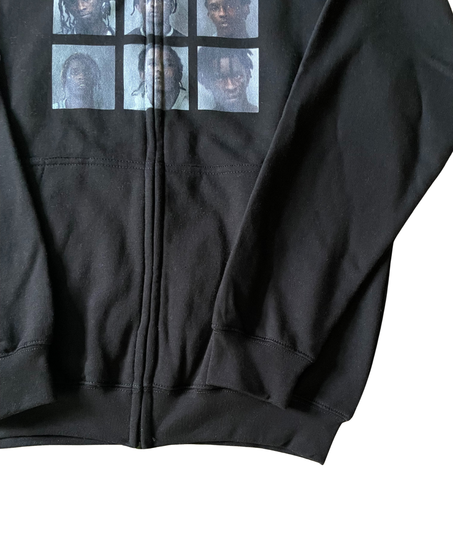 Thug Mugshot Zipper black