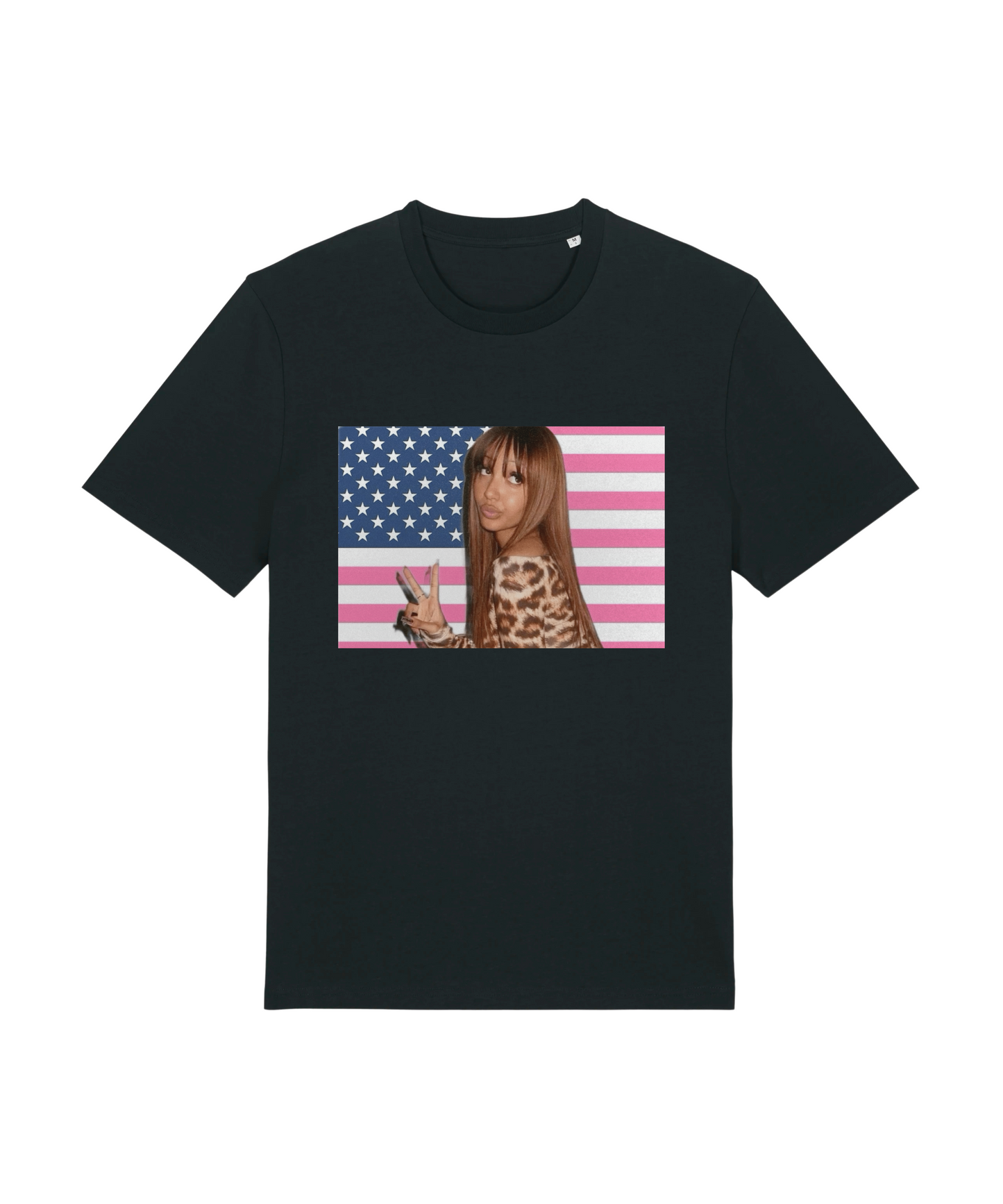 Pink USA Tee