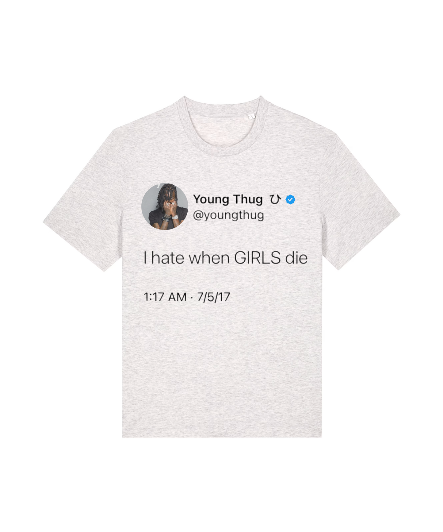 Hate When Girls Die Tee (white)