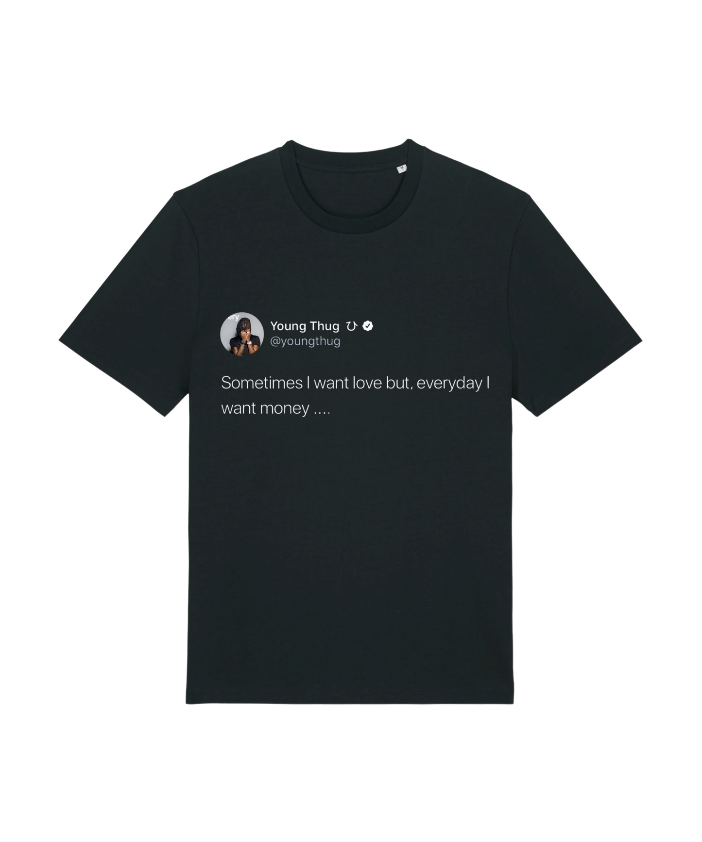 Sometimes I Want Love Tee (black)