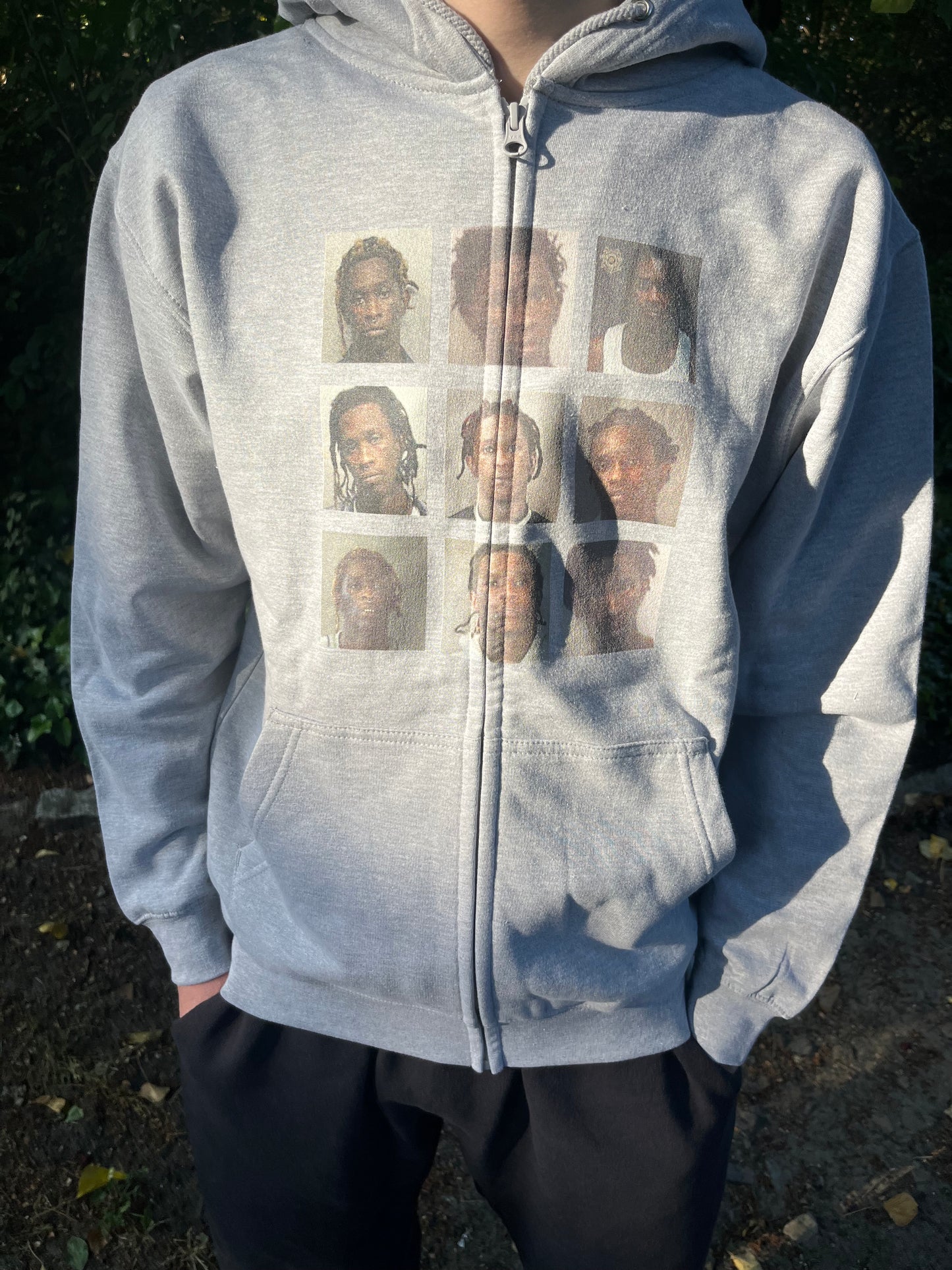 Thug Mugshot Zipper