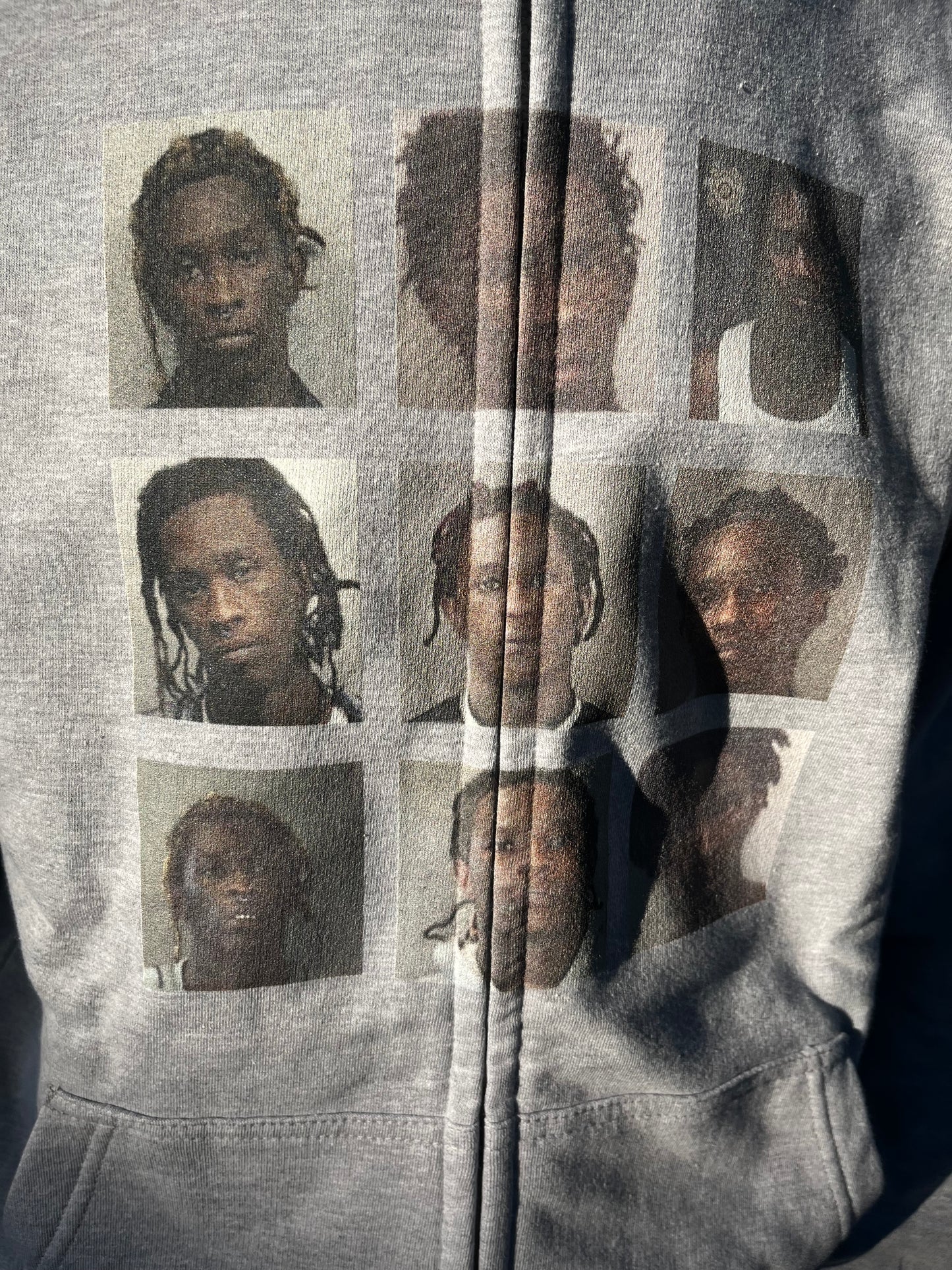 Thug Mugshot Zipper