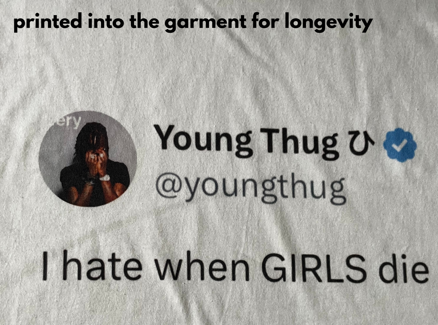 Hate When Girls Die Tee (white)
