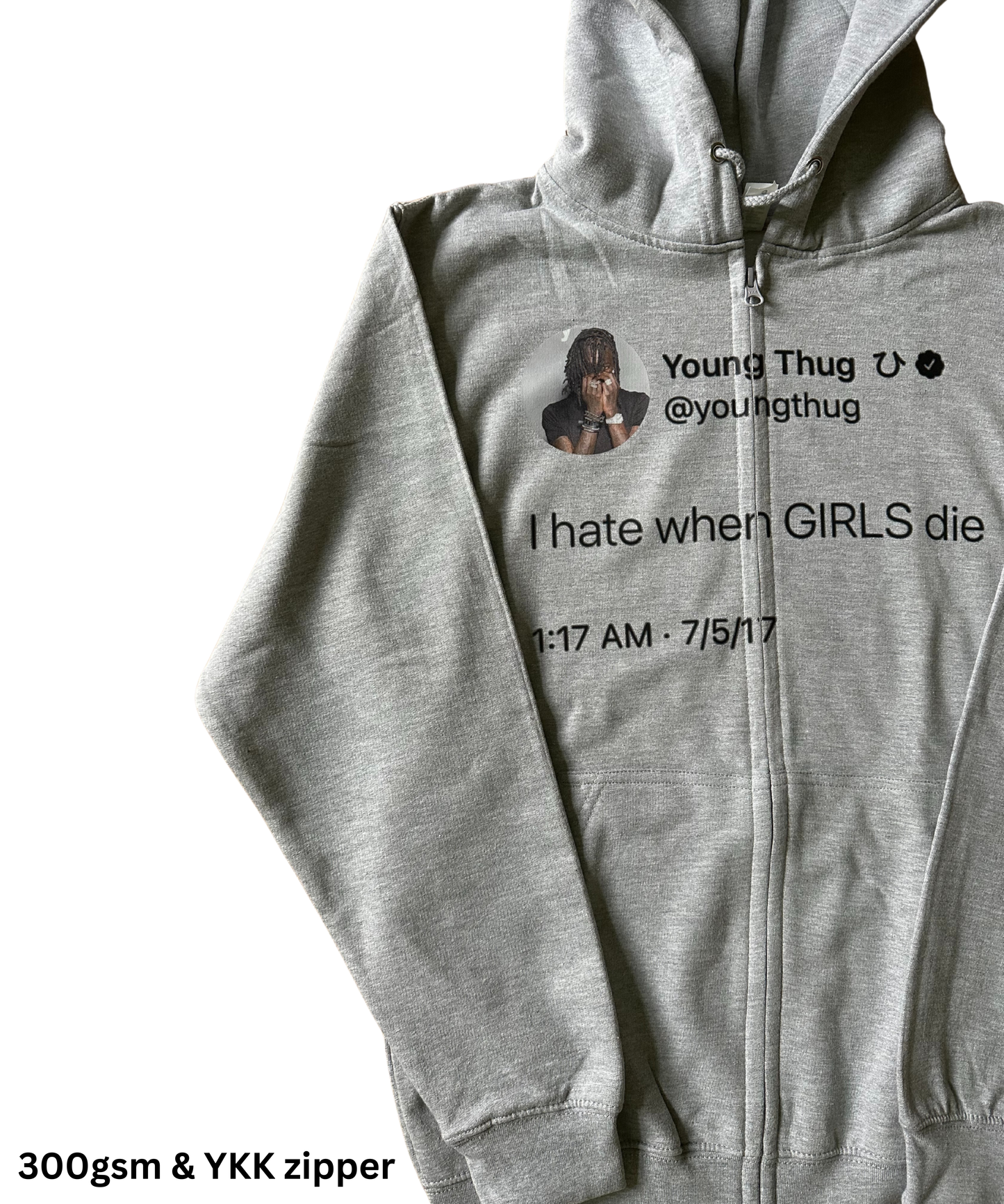 Hate When Girls Die Zipper