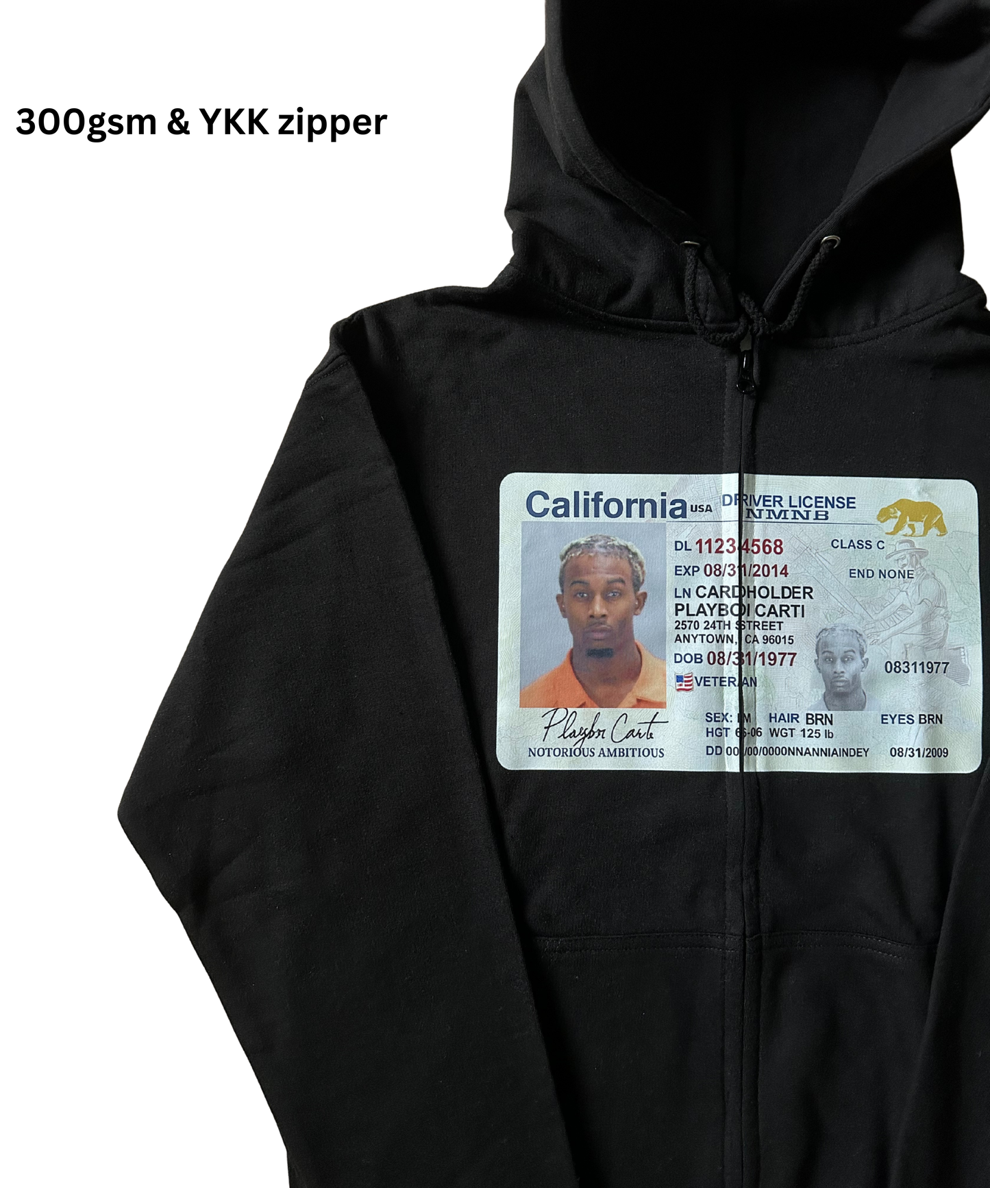 Carti License Zipper