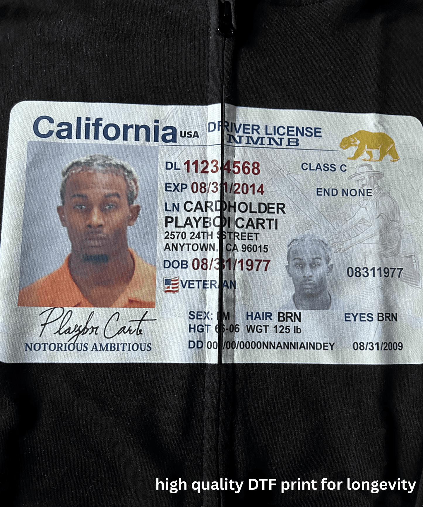 Carti License Zipper