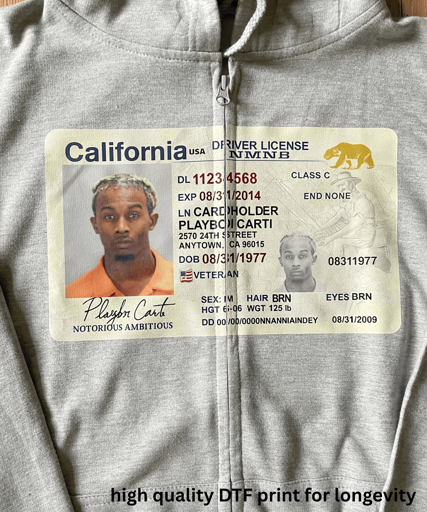 Carti License Zipper