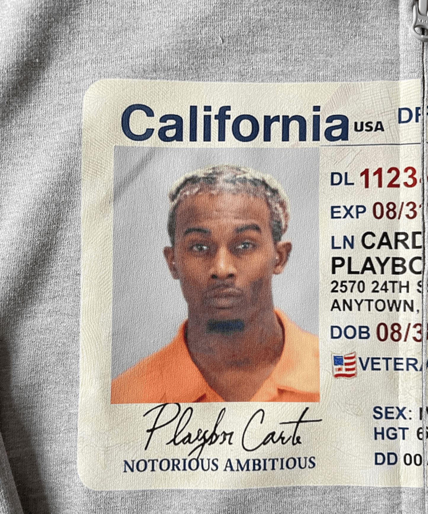 Carti License Zipper