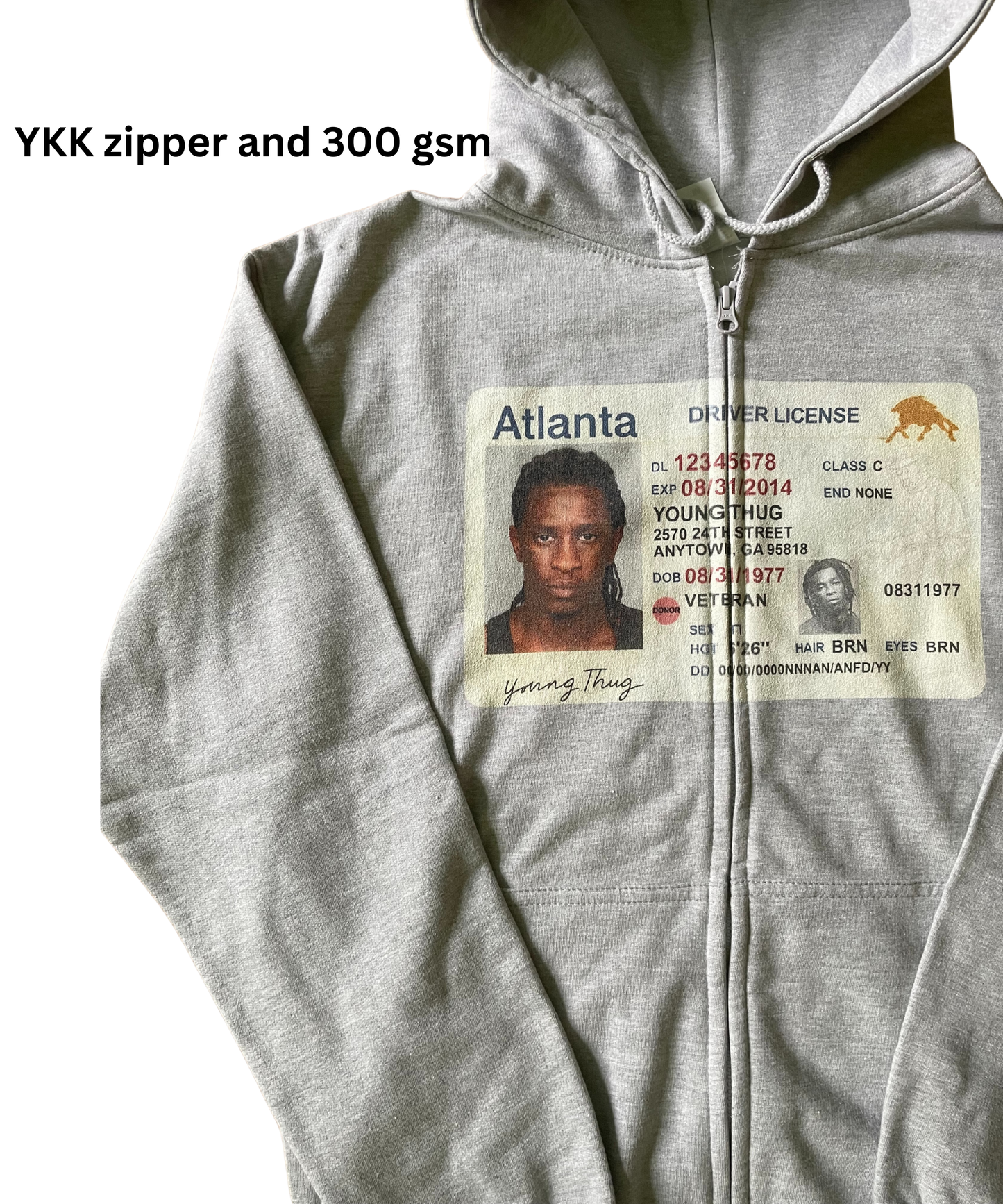 Thug License Zipper