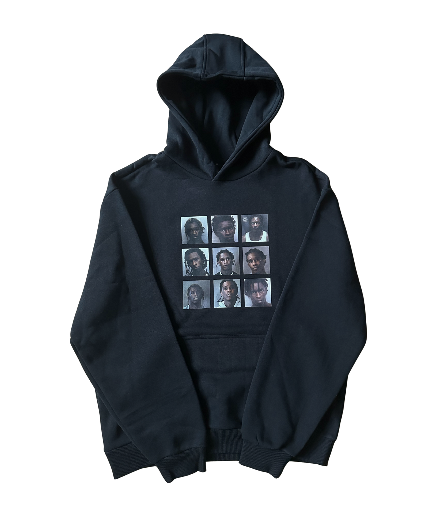 Thug Mugshot Hoodie black