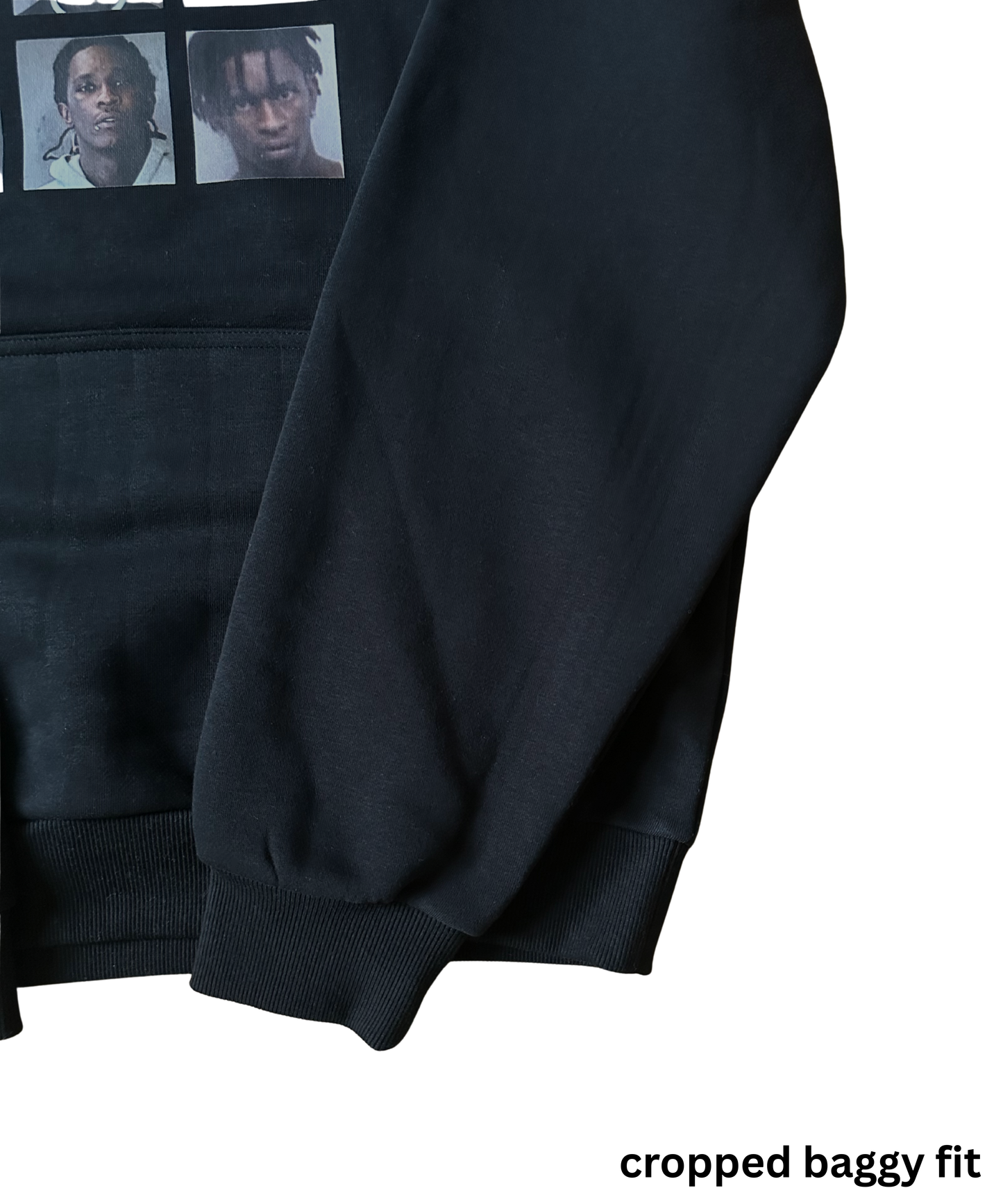Thug Mugshot Hoodie black