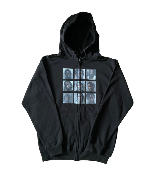Thug Mugshot Zipper black