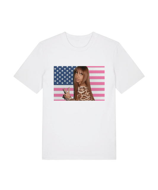 Pink USA Tee