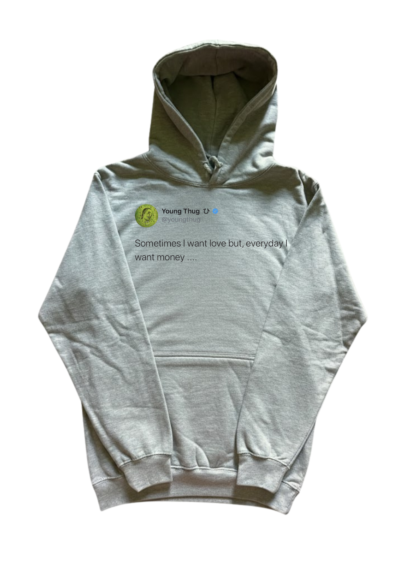 SIWL Thug Hoodie grey regular