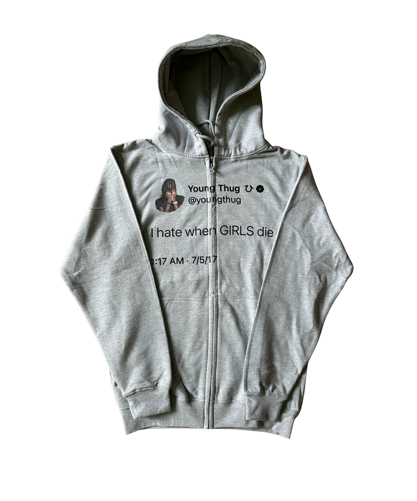 Hate When Girls Die Zipper